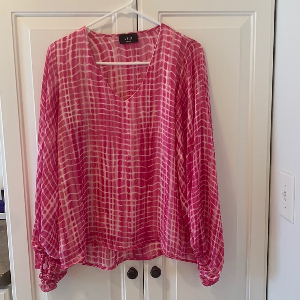 Vici Bright Pink Blouse